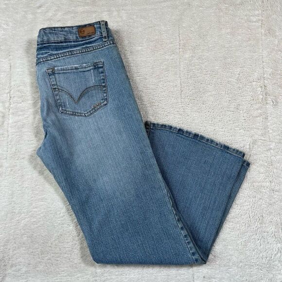 Vintage Y2K Refuge Light Wash Flare Wide Leg Preppy Jeans - Picture 1 of 9